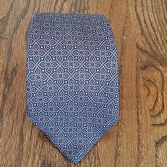 Christian Dior Vintage Bundle Set of 2 All Silk Italian Gray Tan Paisley Necktie - Picture 6 of 10